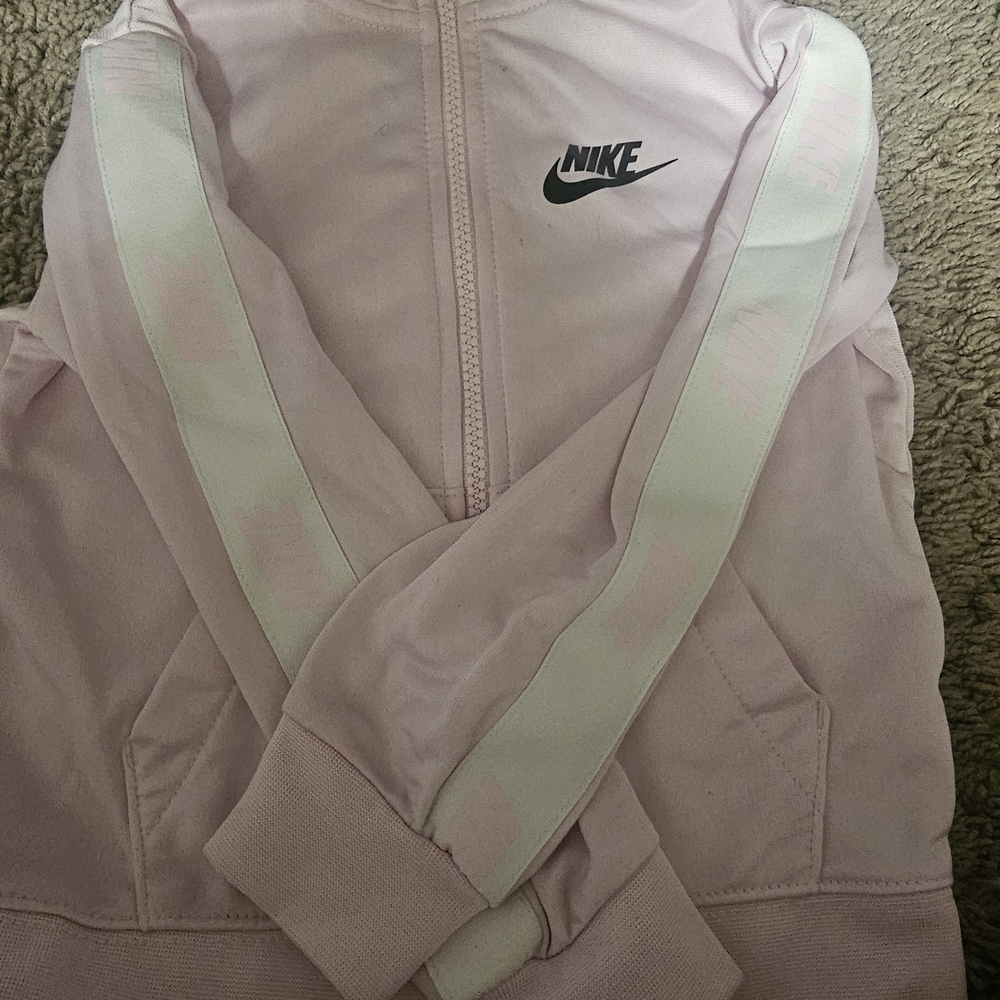 Nike Kids Pink and White Jacket
